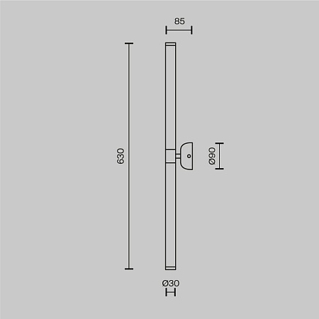 Настенный светильник (бра) Maytoni Axis MOD106WL-L16G3K - фото