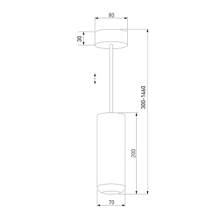 Подвесной светодиодный светильник 10W 4000K белый 50250 LED Elektrostandard - фото
