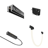 Трековая система Technical накладная магнитная чёрная 150x150 TS-X-150-TR101-2-20W4K-B
