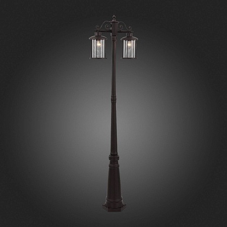 Светильник уличный наземный ST-Luce Темный кофе/Прозрачный, Темный кофе E27 2*100W SL080.425.02 - фото