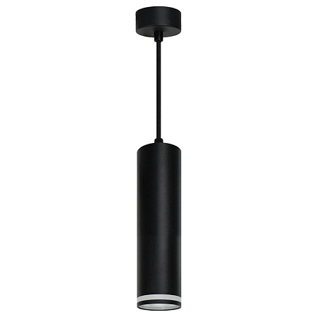 Светильник потолочный Feron ML1708 Barrel LUNA на подвесе  MR16 35W 230V, черный 55*200 - фото