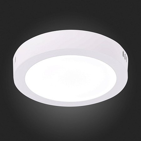 Светильник настенно-потолочный Белый LED 1*12W 3000K 715Lm Ra80 120° IP20 D160xH28 90-2 ST112.532.12 - фото