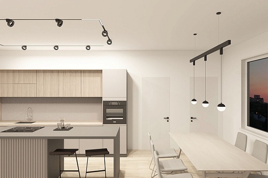 Светильник на шине Denkirs SMART MOON DK8056-BK - фото