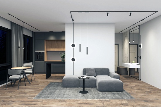 Светильник на шине Denkirs AIR LINEAR DK5300-BK - фото