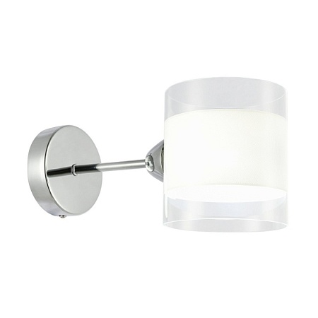 Светильник настенный Хром/Прозрачный, Белый E14 1*40W SLE102801-01 - фото