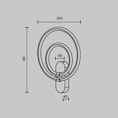 Настенный светильник (бра) Maytoni Link MOD357WL-L16BS3K - фото
