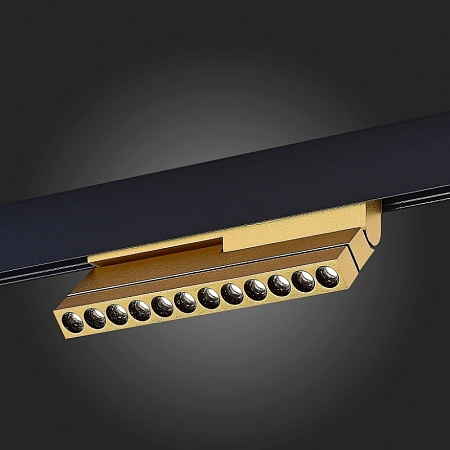 Магнитный трековый светильник Золотистый LED 1*12W 4000K 550Lm Ra>90 36° IP20 L220xW22x ST805.246.12 - фото