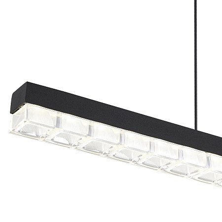 Светильник подвесной ST-Luce черный/прозрачный LED 1*32W 4000K SL1018.423.01 - фото