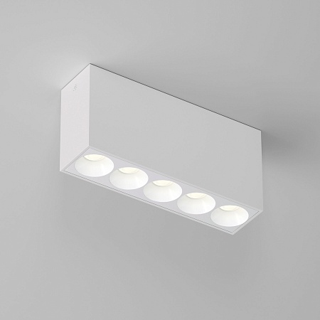Светильник потолочный светодиодный 10W 3000K белый Block 25108/LED Elektrostandard - фото