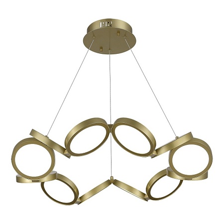 Светильник подвесной ST-Luce Матово Золотистый/Белый LED 1*60W 4000K SL6508.203.01 - фото