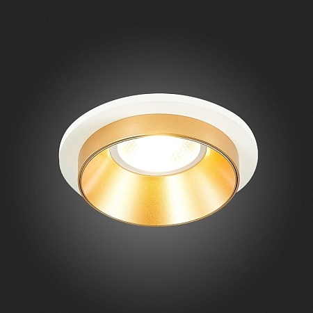 Св-к встр. Белый GU10 1*50W IP20 D92xH38 220V Без ламп ST206.258.01 - фото