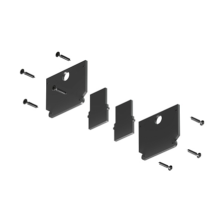 TR2025-BK Комплект торцевых заглушек для трека SMART ONE - фото