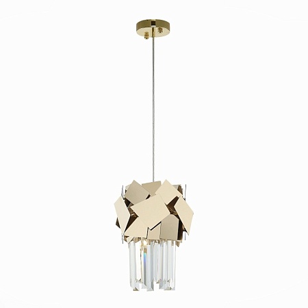 Подвес ST-Luce Золотистый/Прозрачный, Золотистый E14 1*60W SL1232.203.01 - фото