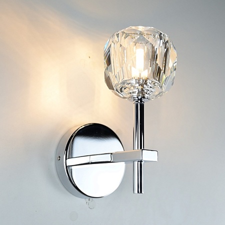 Бра Boule De Cristal Single Sconce Chrome Imperiumloft 156370-22 - фото