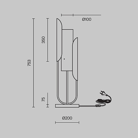 Настольный светильник Maytoni Сipresso Z014TL-01G - фото