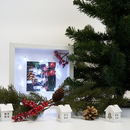 Гирлянда линейная Feron CL574 Прищепки, статичная, 4,5м USB 2700K , прозрачный шнур - фото