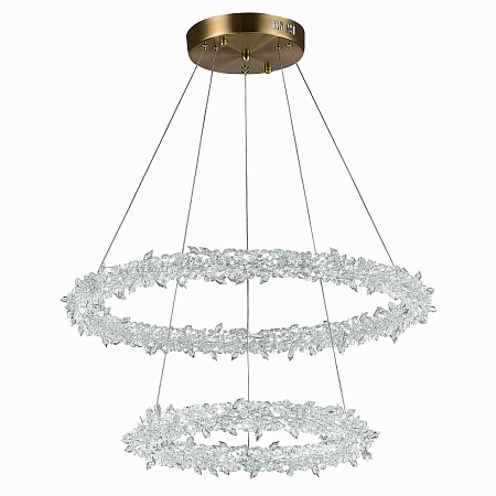 Люстра подвесная ST-Luce Золотистый/Прозрачный LED 1*80W 3000 - 6500K SL6105.203.02 - фото