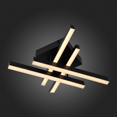 Люстра потолочная ST-Luce Черный/Черный, Белый LED 1*22W 3000K/4000K/6000K SL933.402.04 - фото
