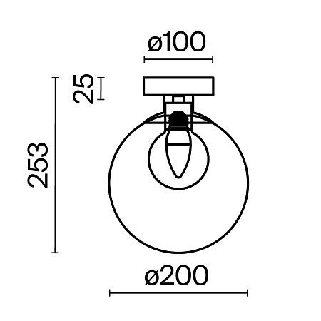 Настенный светильник (бра) Maytoni Basic form MOD521WL-01G3 - фото