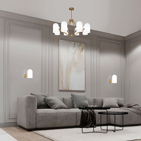 Потолочный светильник Eurosvet 60157/8 латунь - фото