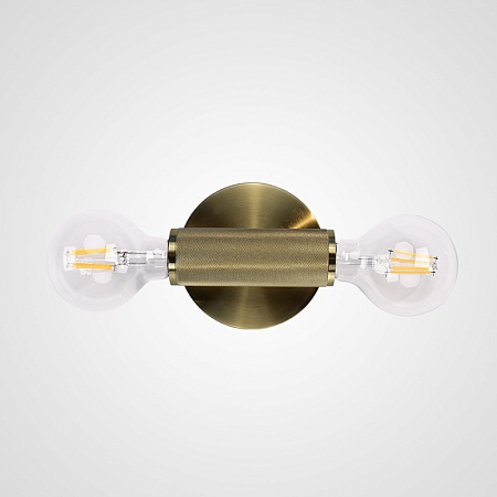 Бра Rh Utilitaire Inline Sconce Brass Imperiumloft 123279-22 - фото
