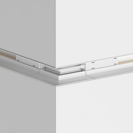 Коннектор угловой внешний Gravity встраиваемый белый - фото