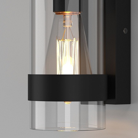 Уличный настенный светильник Falcon 35167/D черный Elektrostandard - фото