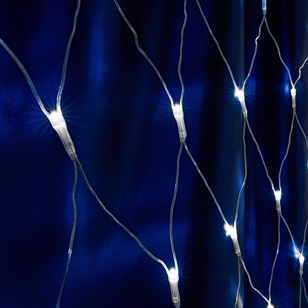 Светодиодная гирлянда Feron CL30 сеть 2х2м + 3м 230V белый c питанием от сети, прозрачный шнур - фото