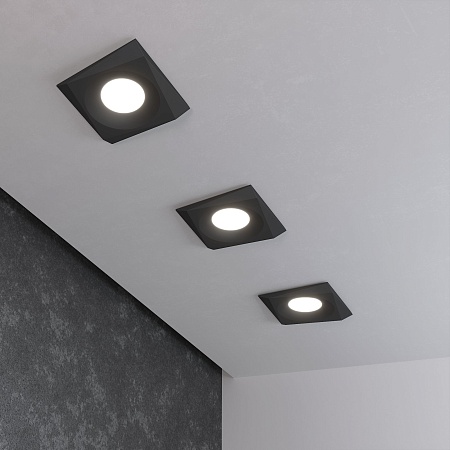 Встраиваемый точечный светильник 119 MR16 черный Elektrostandard - фото