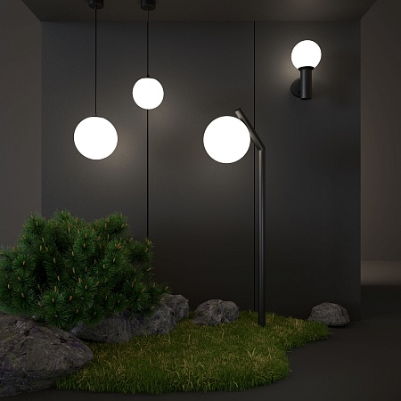 Светильник уличный настенный Sfera IP54 35126/D черный Elektrostandard - фото