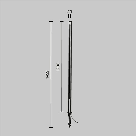 Ландшафтный светильник Outdoor Pole O440FL-L18GF3K - фото