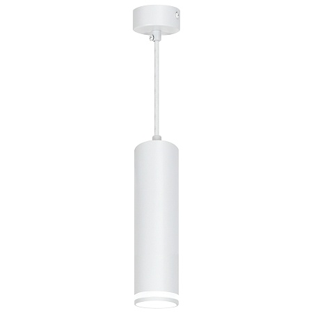 Светильник потолочный Feron ML1708 Barrel LUNA на подвесе  MR16 35W 230V, белый 55*200 - фото
