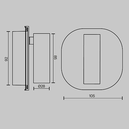Настенный светильник (бра) Technical C175WL-9W-2.7-4K-B - фото