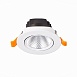 Св-к встр. Белый LED 1*6W 3000K 480Lm Ra80 24° IP20 D86xH50 220-240V ST211.538.06.24 - фото