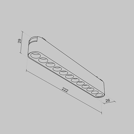 Трековый светильник Technical Points  TR082-1-12W3K-M-B - фото