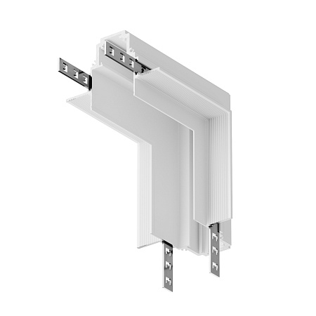 Коннектор угловой внутренний Gravity встраиваемый белый - фото