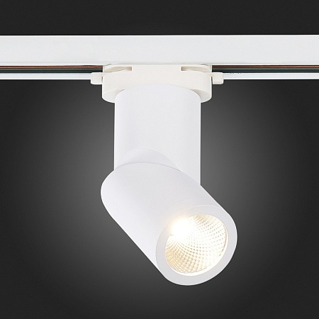 Св-к трек. Белый LED 1*10W 3000K 800Lm Ra>90 38° IP20 D60xH190 165-265V ST650.536.10 - фото