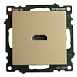 Розетка HDMI 2.1, Type A (механизм), STEKKER, GLS00-7118-08, серия Катрин, золото - фото