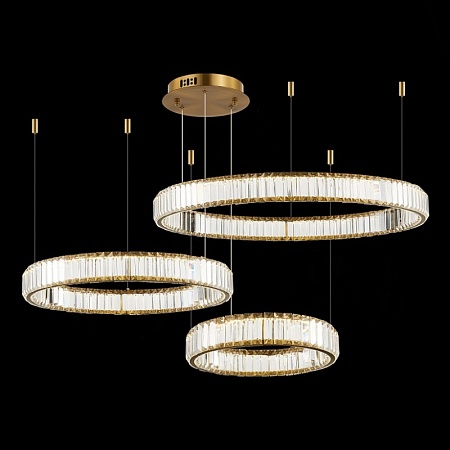 Люстра подвесная ST-Luce Латунь/Прозрачный LED 1*122W 4000K SL1622.313.03 - фото