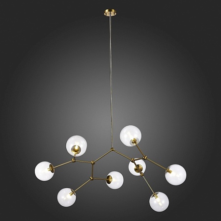 Люстра подвесная ST-Luce Золотистый/Прозрачный E14 8*40W SL1506.203.08 - фото