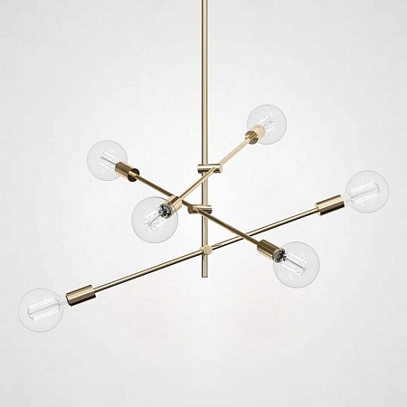 Люстра Lf Studio Cliff Pendant 6 Bronze Imperiumloft 84669-22 - фото