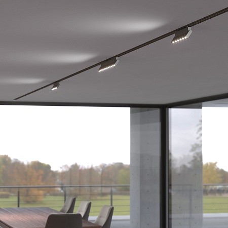 Трековый светодиодный светильник для однофазного шинопровода Garda черный 20 Вт 4200K 85018/01 Elektrostandard - фото