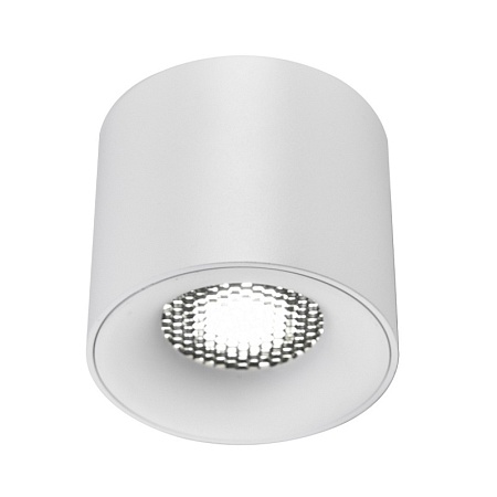 Светильник потолочный белый LED 1*10W 3000K 530Lm Ra 36° IP20 D80xH70 170-240VV ST761.533.10 - фото