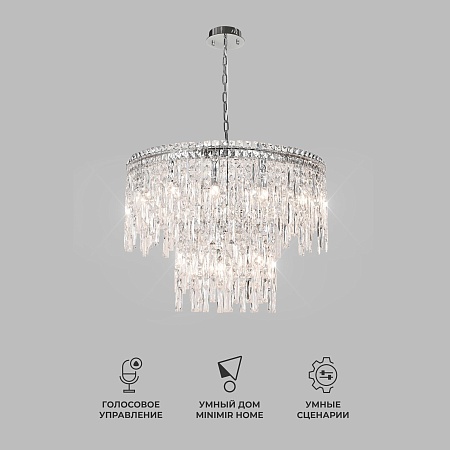 Подвесной светильник Eurosvet 60160 хром - фото