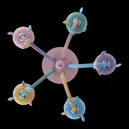 Люстра потолочная ST-Luce Разноцветный E14 5*40W SL1700.782.05 - фото