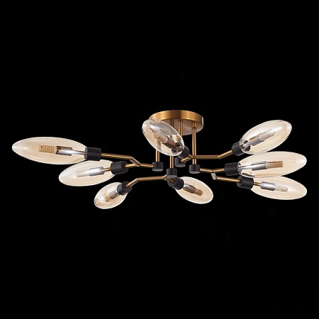 Люстра потолочная ST-Luce Латунь/Коньячный G9 8*5W SL1174.302.08 - фото