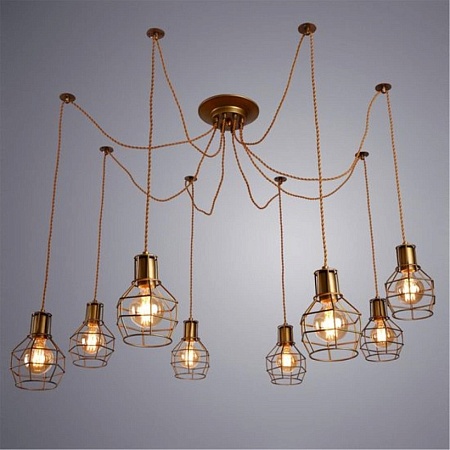 Подвесная люстра ARTE LAMP A9182SP-8BZ - фото