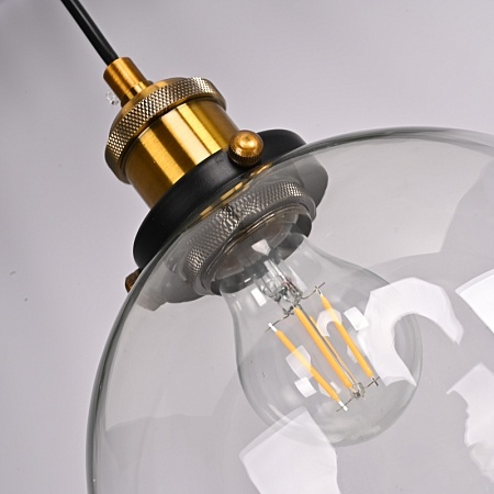 Подвесной Светильник Loft Clear Glass Sphere Cloche Imperiumloft 191634-22 - фото