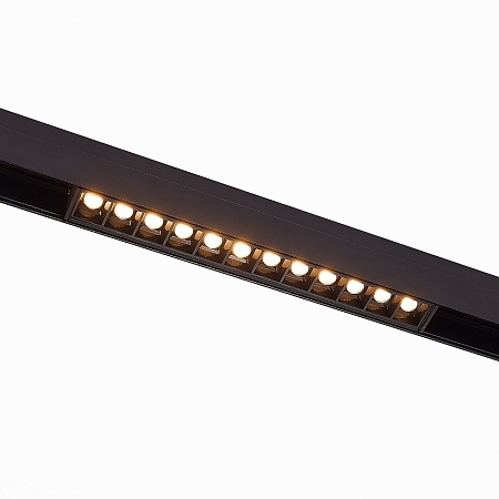 Магнитный трековый светильник Черный LED 1*12W 3000K 1 009Lm Ra>90 36° IP20 L222xW22xH4 ST361.436.12 - фото