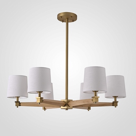 Люстра Jorgenson D85 White/Light Wood Imperiumloft 203575-26 - фото